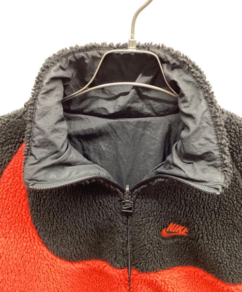 NIKE（ナイキ）NIKE (ナイキ) ボアジャケット ブラック×レッド サイズ:Mの古着・服飾アイテム