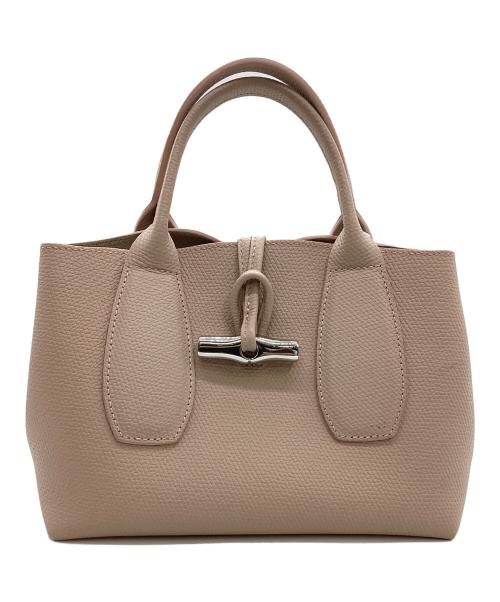 LONGCHAMP（ロンシャン）LONGCHAMP (ロンシャン) レザーハンドバッグ ピンクの古着・服飾アイテム