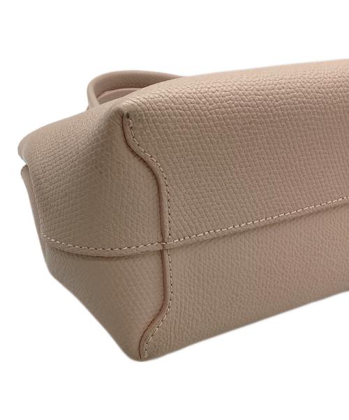 LONGCHAMP（ロンシャン）LONGCHAMP (ロンシャン) レザーハンドバッグ ピンクの古着・服飾アイテム