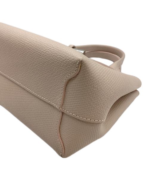 LONGCHAMP（ロンシャン）LONGCHAMP (ロンシャン) レザーハンドバッグ ピンクの古着・服飾アイテム