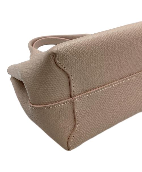 LONGCHAMP（ロンシャン）LONGCHAMP (ロンシャン) レザーハンドバッグ ピンクの古着・服飾アイテム