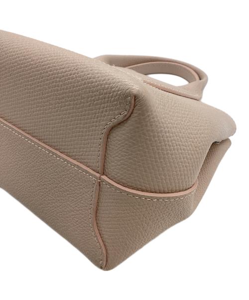 LONGCHAMP（ロンシャン）LONGCHAMP (ロンシャン) レザーハンドバッグ ピンクの古着・服飾アイテム