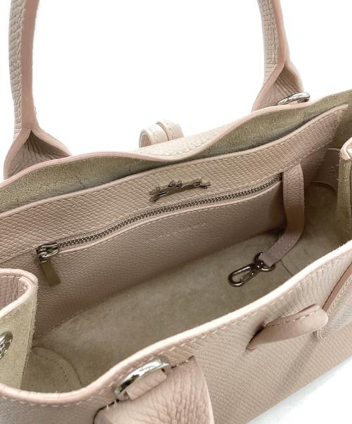 LONGCHAMP（ロンシャン）LONGCHAMP (ロンシャン) レザーハンドバッグ ピンクの古着・服飾アイテム