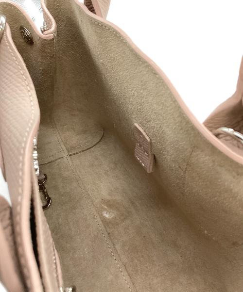 LONGCHAMP（ロンシャン）LONGCHAMP (ロンシャン) レザーハンドバッグ ピンクの古着・服飾アイテム