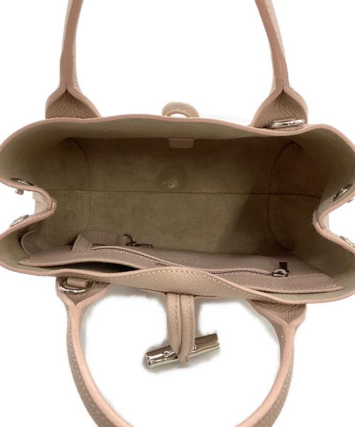 LONGCHAMP（ロンシャン）LONGCHAMP (ロンシャン) レザーハンドバッグ ピンクの古着・服飾アイテム