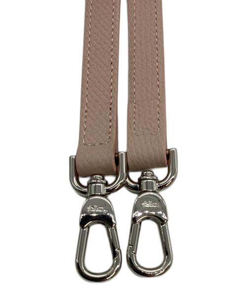 LONGCHAMP（ロンシャン）LONGCHAMP (ロンシャン) レザーハンドバッグ ピンクの古着・服飾アイテム