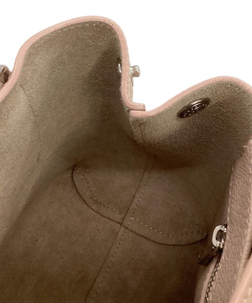 LONGCHAMP（ロンシャン）LONGCHAMP (ロンシャン) レザーハンドバッグ ピンクの古着・服飾アイテム