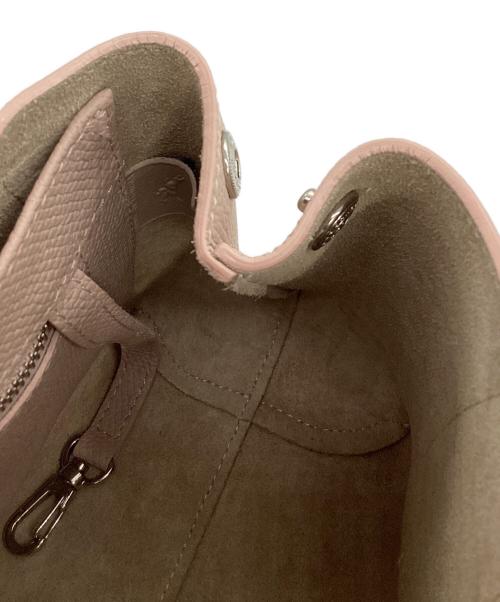 LONGCHAMP（ロンシャン）LONGCHAMP (ロンシャン) レザーハンドバッグ ピンクの古着・服飾アイテム