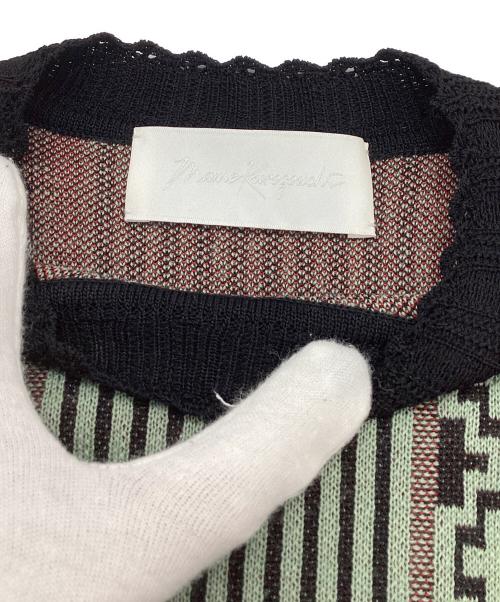 Mame Kurogouchi（マメクロゴウチ）Mame Kurogouchi (マメクロゴウチ) ペディセルジャガードニットドレス グリーン サイズ:Sの古着・服飾アイテム