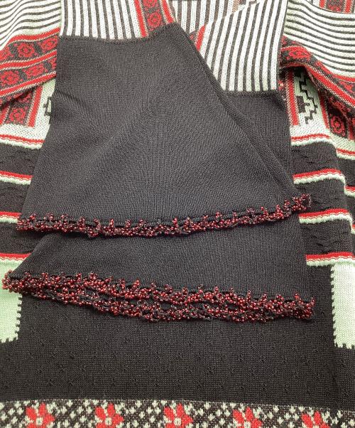 Mame Kurogouchi（マメクロゴウチ）Mame Kurogouchi (マメクロゴウチ) ペディセルジャガードニットドレス グリーン サイズ:Sの古着・服飾アイテム