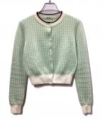 MIU MIUミュウミュウ）の古着「薄手カーディガン」｜黄緑