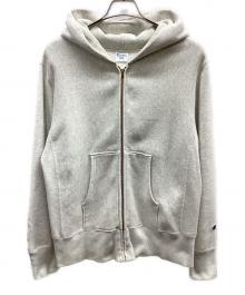 Champion（チャンピオン）の古着「ジップパーカー」｜グレー