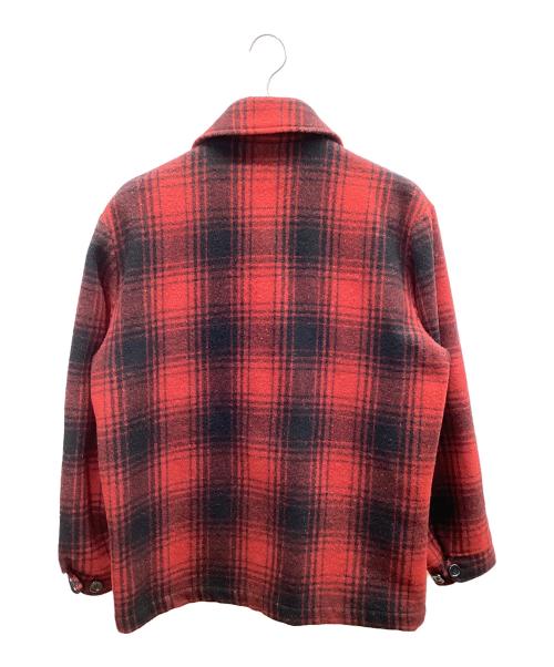 CarHartt（カーハート）CarHartt (カーハート) ウールジャケット ブラック×レッド サイズ:Lの古着・服飾アイテム