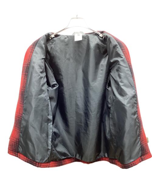 CarHartt（カーハート）CarHartt (カーハート) ウールジャケット ブラック×レッド サイズ:Lの古着・服飾アイテム