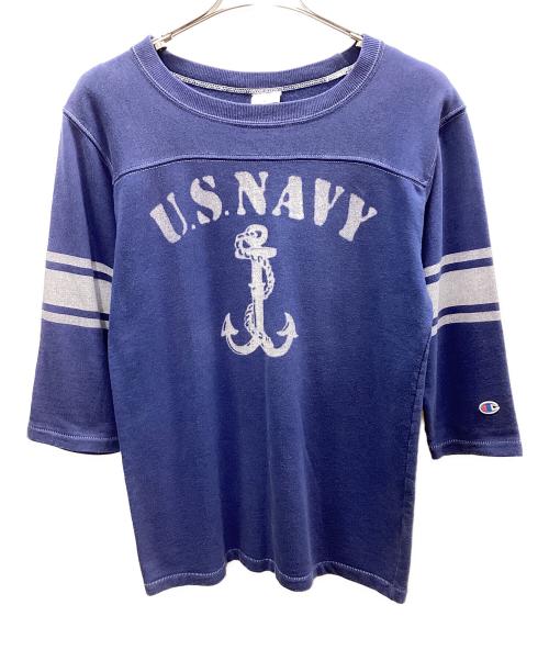 Champion（チャンピオン）Champion (チャンピオン) 長袖Tシャツ ネイビー サイズ:Mの古着・服飾アイテム