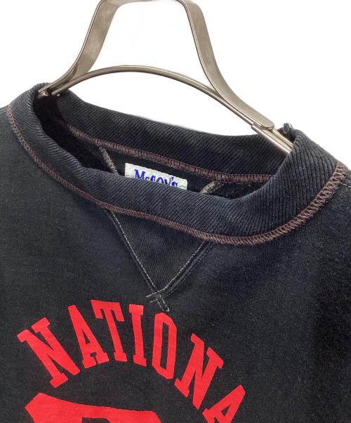 McCOY'S（マッコイズ）McCoy's (マッコイズ) ダブルプリントスウェット ブラック サイズ:Mの古着・服飾アイテム