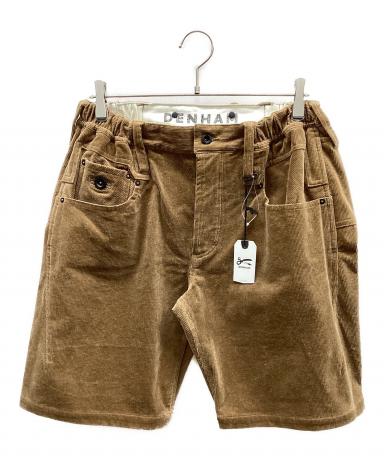 DENHAM デンハム 細畝コーデュロイ ハーフパンツ ダークブラウン Mサイズ 中古・古着通販】Denham (デンハム) コーデュロイハーフパンツ