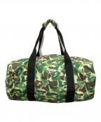 A BATHING APEアベイシングエイプ）の古着「サルカモプリントナイロンボストンバッグ」｜グリーン