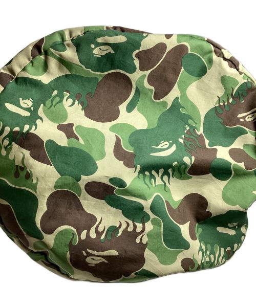 A BATHING APE（アベイシングエイプ）A BATHING APE (アベイシングエイプ) サルカモプリントナイロンボストンバッグ グリーンの古着・服飾アイテム
