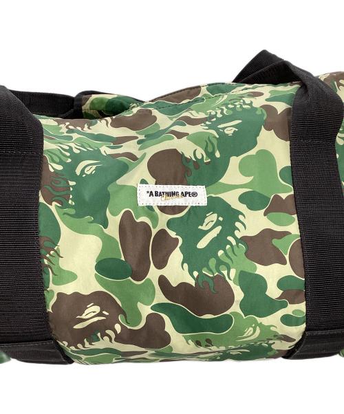 A BATHING APE（アベイシングエイプ）A BATHING APE (アベイシングエイプ) サルカモプリントナイロンボストンバッグ グリーンの古着・服飾アイテム