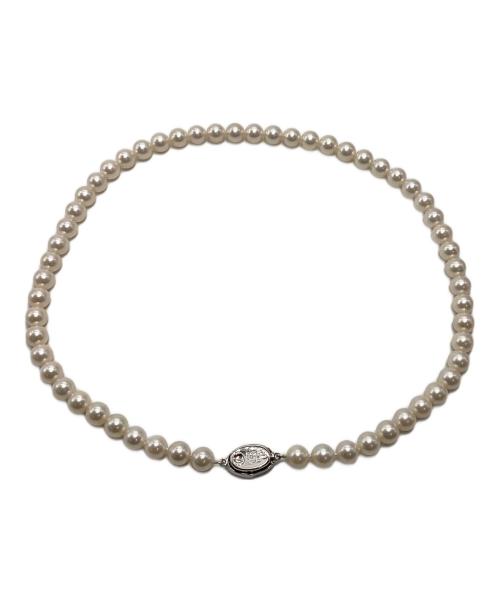 NICOLO POLO（ニコロポーロ）NICOLO POLO (ニコロポーロ) アコヤ真珠ネックレス・イヤリングセット ホワイト×シルバーの古着・服飾アイテム