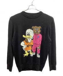 PALACE（パレス）の古着「薄手ニット」｜ブラック