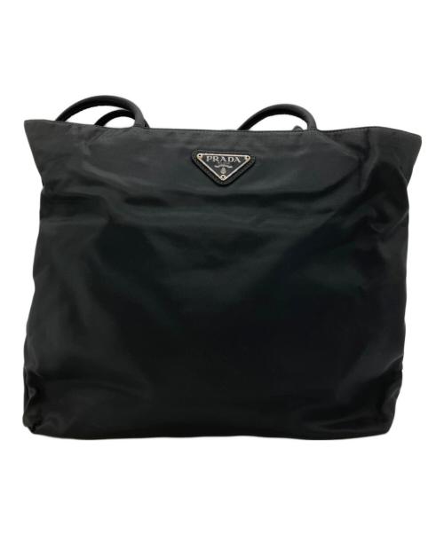 PRADA（プラダ）PRADA (プラダ) ナイロントートバッグ ブラックの古着・服飾アイテム