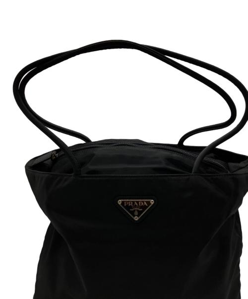 PRADA（プラダ）PRADA (プラダ) ナイロントートバッグ ブラックの古着・服飾アイテム