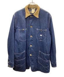 LEE（リー）の古着「デニムカバーオール」｜ベージュ×インディゴ