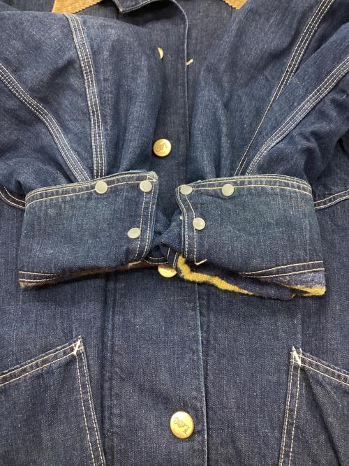 LEE（リー）LEE (リー) デニムカバーオール ベージュ×インディゴ サイズ:42の古着・服飾アイテム