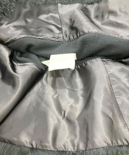 sacai（サカイ）sacai (サカイ) ファーポンチョ ブラック サイズ:2の古着・服飾アイテム