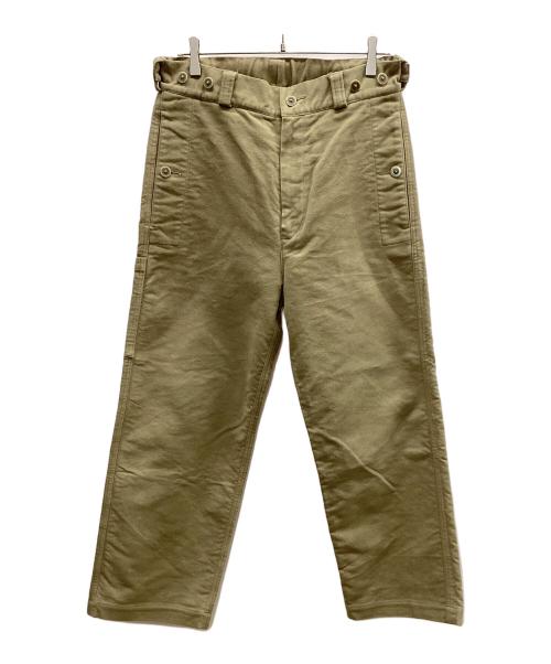 TONE（トーン）TONE (トーン) BRISBANE MOSS (ブリスベンモス) TONE　MOLE SKIN ARMY PANTS ベージュ サイズ:1の古着・服飾アイテム