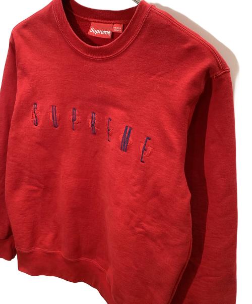 SUPREME（シュプリーム）Supreme (シュプリーム) クルーネックスウェット レッド サイズ:Mの古着・服飾アイテム
