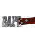 中古・古着 A BATHING APE (ア ベイシング エイプ) ロゴバックルレザーベルト レッド サイズ:M：14000円