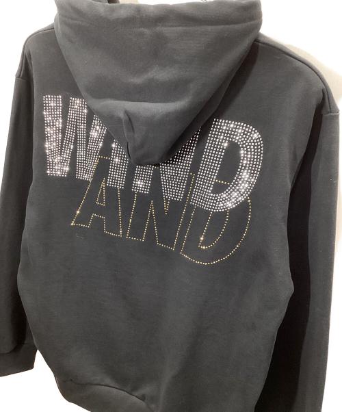 WIND AND SEA（ウィンダンシー）WIND AND SEA (ウィンダンシー) ラインストーンプルオーバーパーカー ブラック サイズ:Lの古着・服飾アイテム