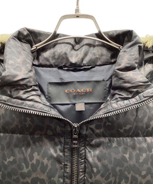 COACH（コーチ）COACH (コーチ) ダウンベスト ブラウン×ブラック サイズ:XSの古着・服飾アイテム