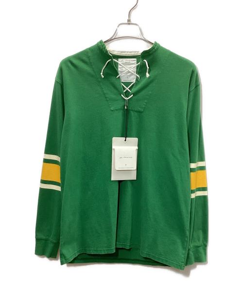 BLACKBIRD（ブラックバード）BLACKBIRD (ブラックバード) ラガーシャツ グリーンの古着・服飾アイテム