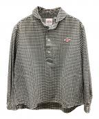 DANTONダントン）の古着「長袖シャツ」｜ブラック×ホワイト