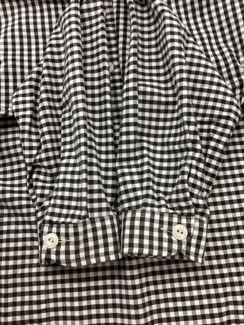 DANTON（ダントン）DANTON (ダントン) 長袖シャツ ブラック×ホワイト サイズ:36の古着・服飾アイテム