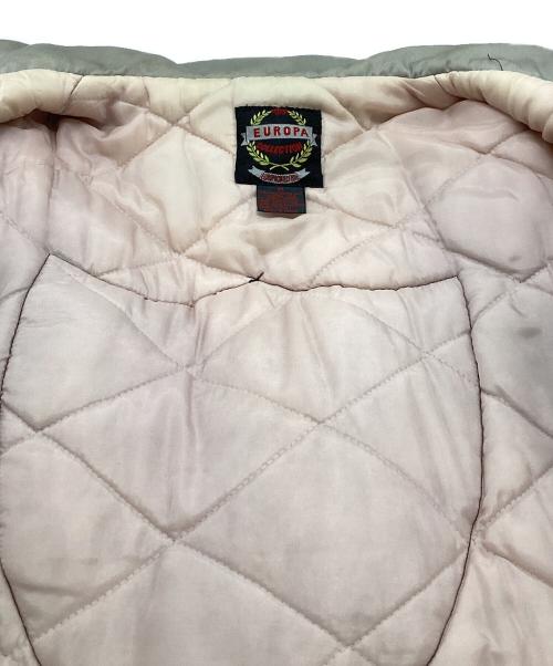 NFL RAIDERS（レイダース）NFL RAIDERS (レイダース) 刺繍中綿ジャケット ブラック×グレー サイズ:Mの古着・服飾アイテム