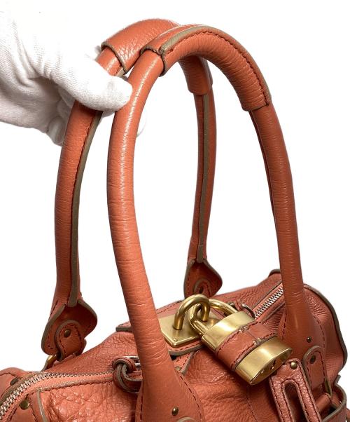 Chloe（クロエ）Chloe (クロエ) パディントンハンドバッグ オレンジの古着・服飾アイテム