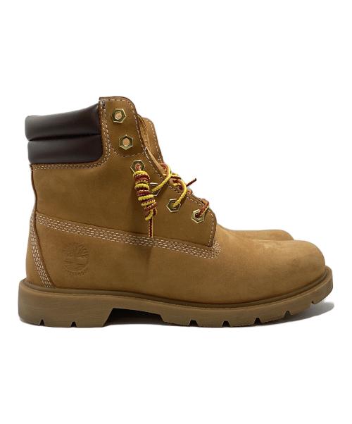Timberland（ティンバーランド）Timberland (ティンバーランド) Linden Woods 6-Inch Waterproof Boot（リンデン ウッド 6インチ レースアップ ウォータープルーフ ブーツ） ブラウン×ベージュ サイズ:24の古着・服飾アイテム