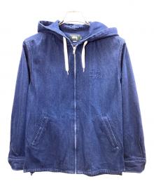 stussy（ステューシー）の古着「デニムジップパーカー」｜インディゴ