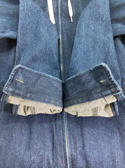 stussy（ステューシー）stussy (ステューシー) デニムジップパーカー インディゴ サイズ:Sの古着・服飾アイテム