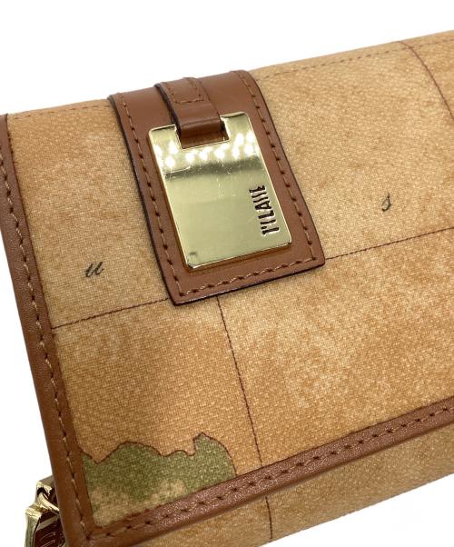 PRIMA CLASSE（プリマクラッセ）PRIMA CLASSE (プリマクラッセ) PRIMA CLASSE　W026 6000　長財布　ブラウン系　世界地図柄の古着・服飾アイテム