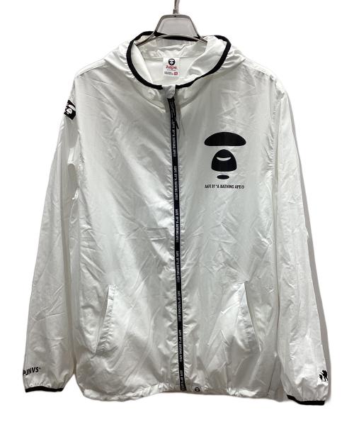 Aape BY A BATHING APE（エーエイプ バイ アベイシングエイプ）Aape BY A BATHING APE (エーエイプ バイ アベイシングエイプ) ナイロンジャケット ホワイト サイズ:XXLの古着・服飾アイテム