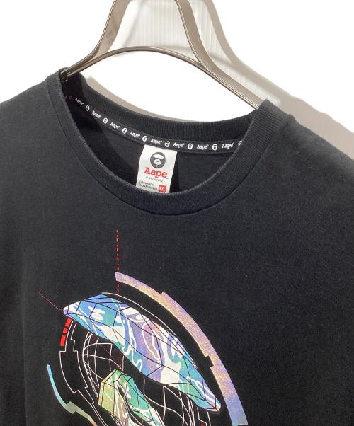 Aape BY A BATHING APE（エーエイプ バイ アベイシングエイプ）Aape BY A BATHING APE (エーエイプ バイ アベイシングエイプ) 半袖カットソー ブラック サイズ:XXLの古着・服飾アイテム