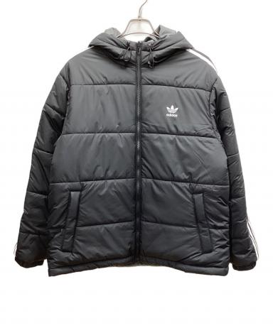 adidas アディダスフード ナイロンジャケット未使用タグ付きLサイズ グレー 中古・古着通販】adidas Originals (アディダスオリジナル) adidas