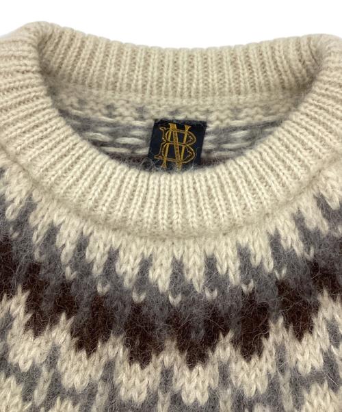 BATONER（バトナ―）BATONER (バトナ―) ルディックモヘアクルーネックプルオーバー ホワイト サイズ:1の古着・服飾アイテム