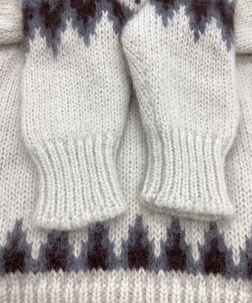 BATONER（バトナ―）BATONER (バトナ―) ルディックモヘアクルーネックプルオーバー ホワイト サイズ:1の古着・服飾アイテム